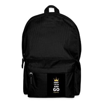 Keep Calm And Go Kayaking T-Shirt - Backpack - black - Front