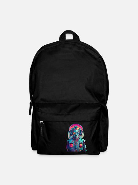 Mensch Roboter - Rucksack - Schwarz