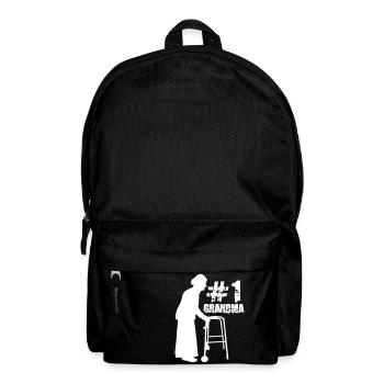 Erste 1 # Hashtag Grandma Oma Großmutter Liebe - Rucksack - Schwarz - Vorne
