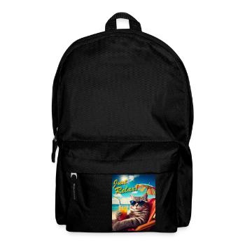 Just Relax Cat - Backpack - black - Front