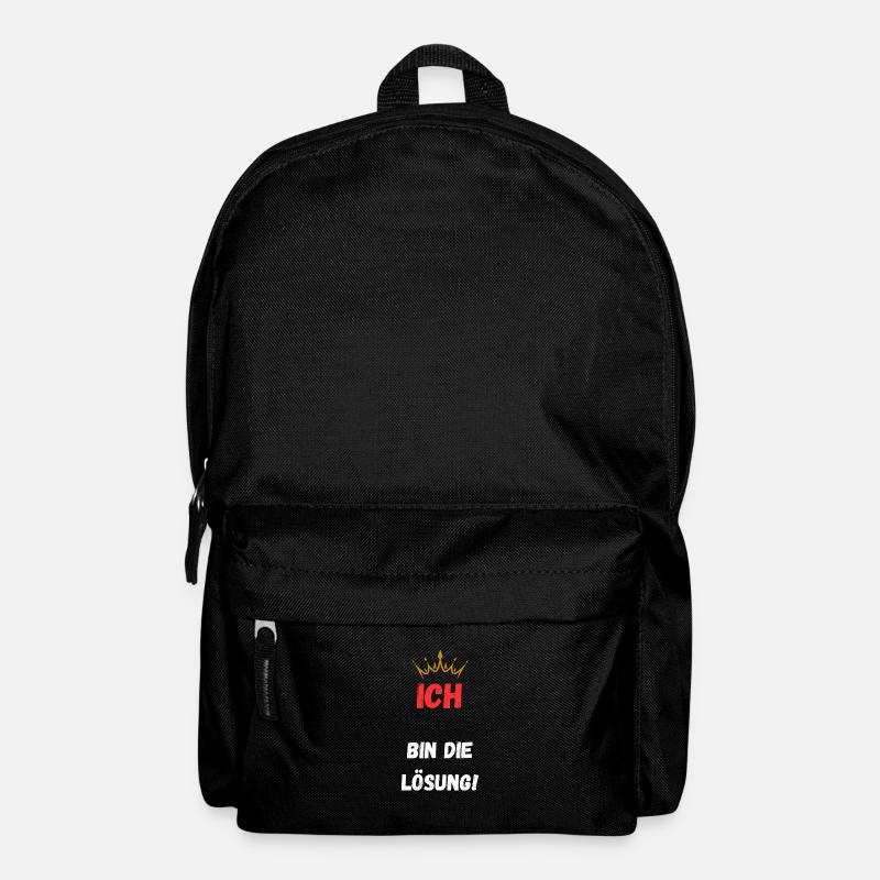 Ich bin die Lösung - Rucksack - Schwarz