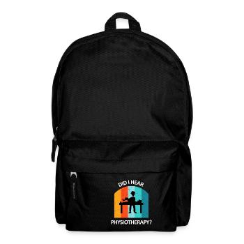 Physiothérapeute Cadeau humoristique disant drôle - Sac à dos - noir - Devant