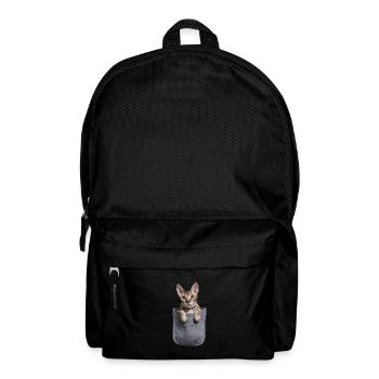 Devon Rex Katze in der Tasche Geschenk - Rucksack - Schwarz - Vorne