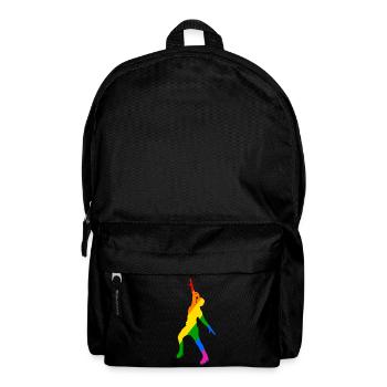 Farbenspiel im Eislauf - Rucksack - Schwarz - Vorne