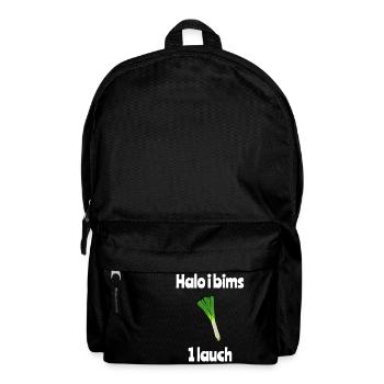 I bims 1 Lauch | Lauch Shirt Lustig - Rucksack - Schwarz - Vorne