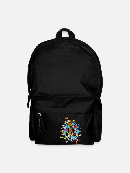 master of disaster white - Backpack - black