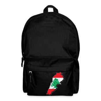 Lebanon Lebanese Card Holiday Travel Gift LBN - Backpack - black - Front