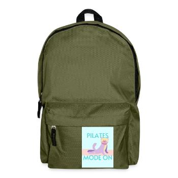 Pilates mode on - Backpack - olive green - Front