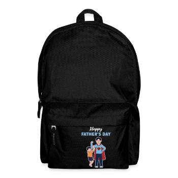 Happy Father's Day Son Design - Backpack - black - Front