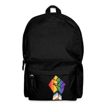 Pride Fist Pride Progress Design for Equality - Backpack - black - Front