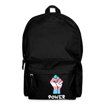 Power Trans Pride Fist Design for Equality - Backpack - black - Front