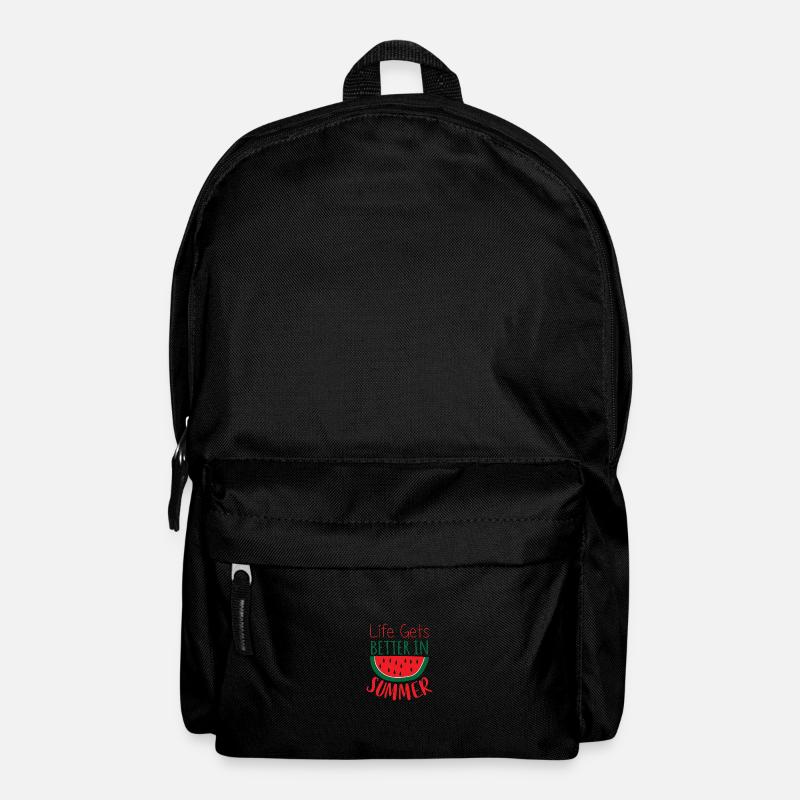 Life gets better in summer - Rucksack - Schwarz