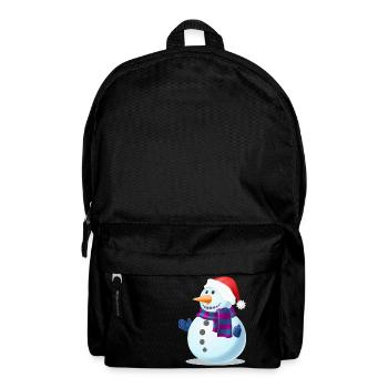 bonhomme de neige - Sac à dos - noir - Devant