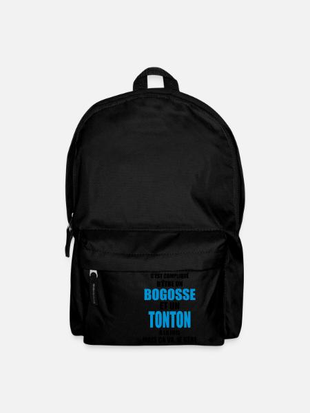 c'est compliqué d'être un bogosse et un tonton - Sac à dos - noir