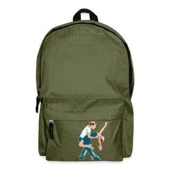 ballerina ballet dance dancer dance dancer yoga62 - Backpack - olive green - Front