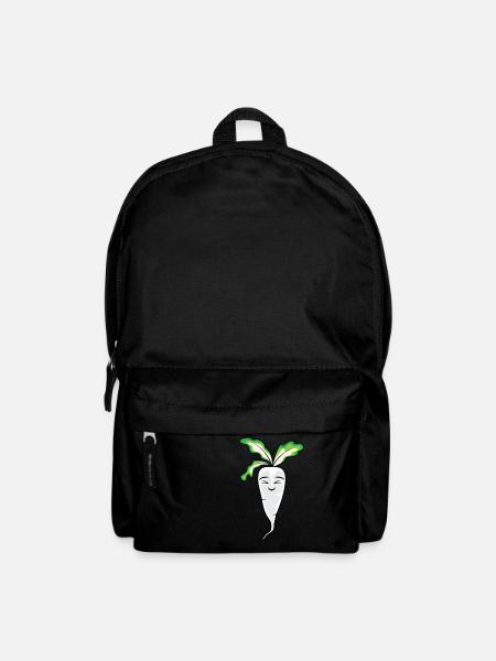 Köstliche Radish Cartoon - Rucksack - Schwarz
