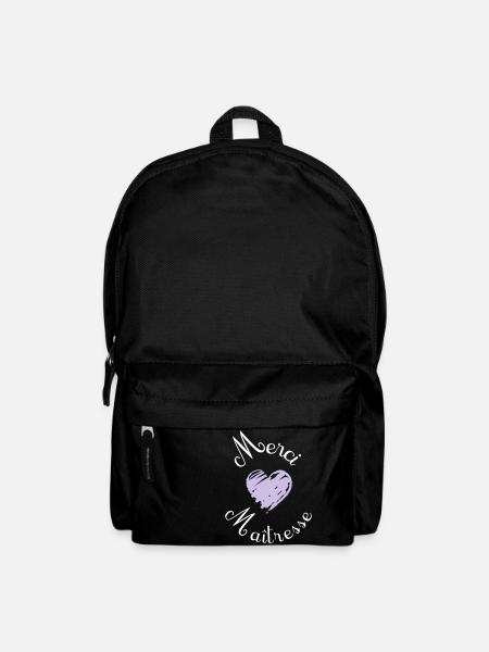 merci maîtresse cadeau fin année - Rucksack - Schwarz