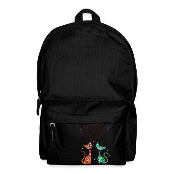 Katzen - Rucksack - Schwarz - Vorne