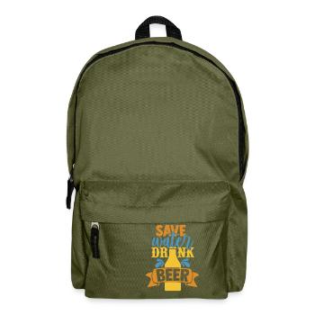Save Water Drink Beer - Backpack - olive green - Front