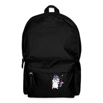 Einhorn beim Golfen Fabelwesen Sport - Rucksack - Schwarz - Vorne