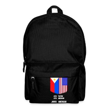 Fil-Am Design für stolze Pinoys - Rucksack - Schwarz - Vorne