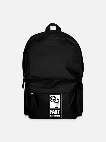 fast geschafft - Rucksack - Schwarz