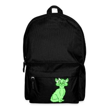 Cute Girl Cat Pretty Bow Woman Female - Backpack - black - Front