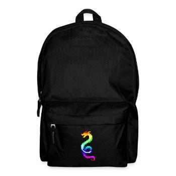 colorful retro dragon - Backpack - black - Front