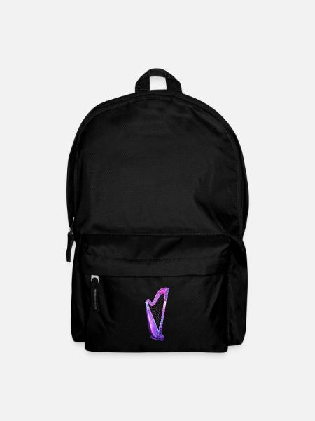 Harfe - Rucksack - Schwarz