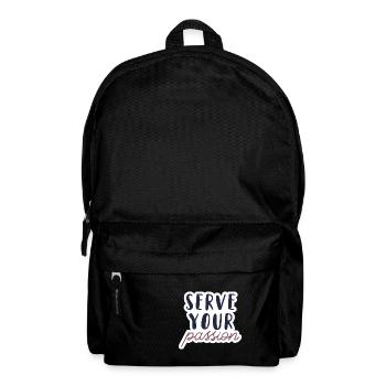 Serve your passion - Rucksack - Schwarz - Vorne