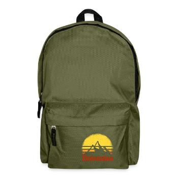 Dolomites Randonnée Cadeau Alpes Randonneurs Tyrol - Sac à dos - vert olive - Devant