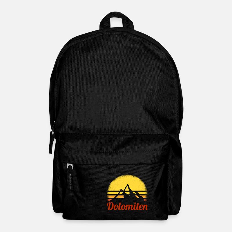 Dolomiten Wandern Geschenk Alpen Wanderer Tirol - Rucksack - Schwarz