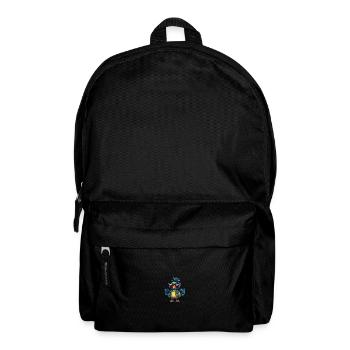 Pfau Vogel Comic Cool Sommer - Rucksack - Schwarz - Vorne