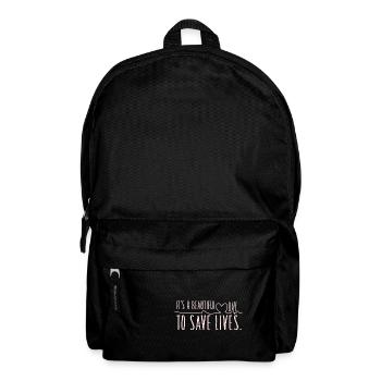Its A Beautiful Day To Save Lives - Backpack - black - Front