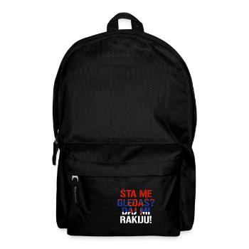 Balkan Jugo Rakija Spruch Geschenk - Rucksack - Schwarz - Vorne