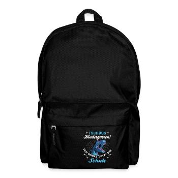 Kindergarten ist vorbei, Tschüss! - Rucksack - Schwarz - Vorne