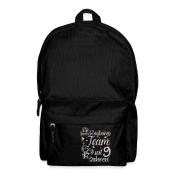 Ein perfektes Team seit 9 Jahren Hochzeitstag - Rucksack - Schwarz - Vorne