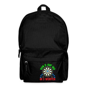 Dart 180 in 3 Würfen Dart Sport Dartboard - Rucksack - Schwarz - Vorne