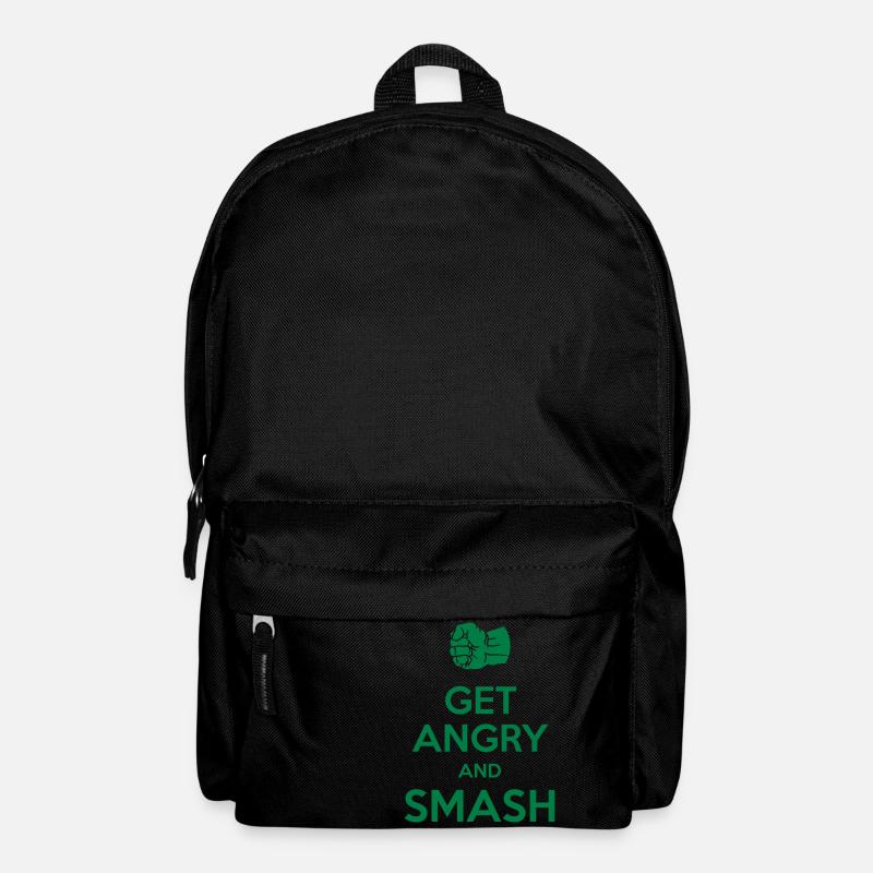 Get angry and smash - Rucksack - Schwarz