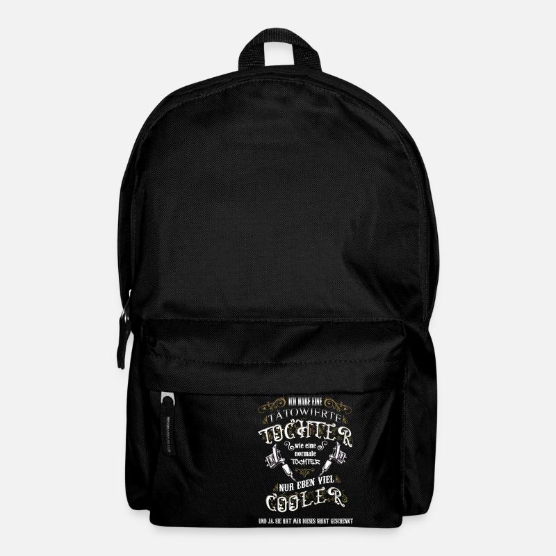 tätowierte Tochter Geschenk Tattoo Shirt - Rucksack - Schwarz