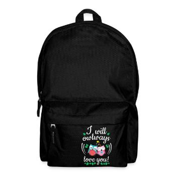 i will owlways love you owls - Backpack - black - Front