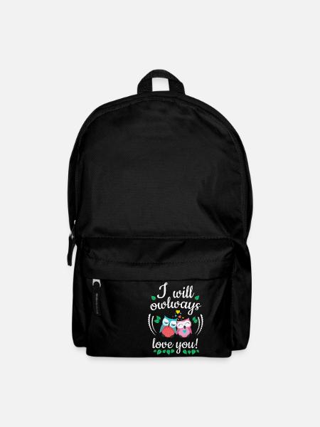 i will owlways love you owls - Backpack - black