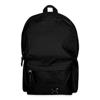 Journalist Journalism Journalismus Journaliste - Backpack - black - Front