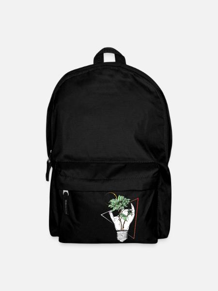 Light bulb vs nature - Backpack - black