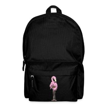 Gâteau flamant rose - Sac à dos - noir - Devant