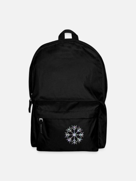 Weihnachten Schneeflocke Schnee Geschenk Winter - Rucksack - Schwarz