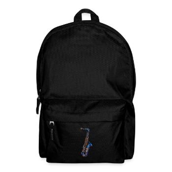 Saxophon - Rucksack - Schwarz - Vorne