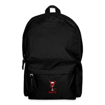Säufel Teufel Säufer Wortwitz Red wine Wine - Backpack - black - Front