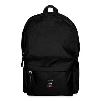 just a girl who love marimba, marimba - Backpack - black - Front