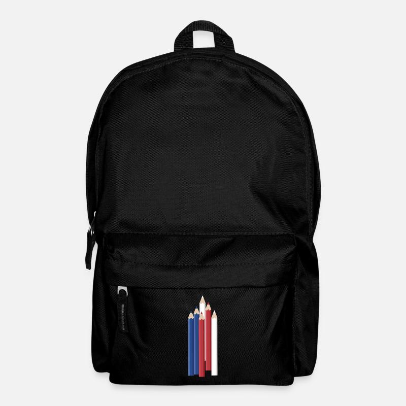 Drawer Us Flag Drawing - Backpack - black